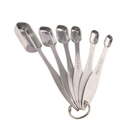 

Hi、FANCY 6 Pcs Dry Liquid Ingredients Cooking BakingStainless Steel Measuring Spoons