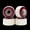 Red, variant on Dirty FB illPills 70D Street Shape Wheels - Radial Wave Orange