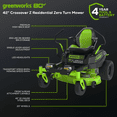 thumbnail image 2 of Greenworks Tondeuse à Batterie 80V 42 Pouces à Rotation Zéro, Batteries (6) 4,0ah et (3) Chargeurs à Double Port Inclus, 2 of 5