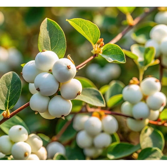 Snowberry Bush Seedling for Planting - Stunning White Berry Plant - Symphoricarpos Albus