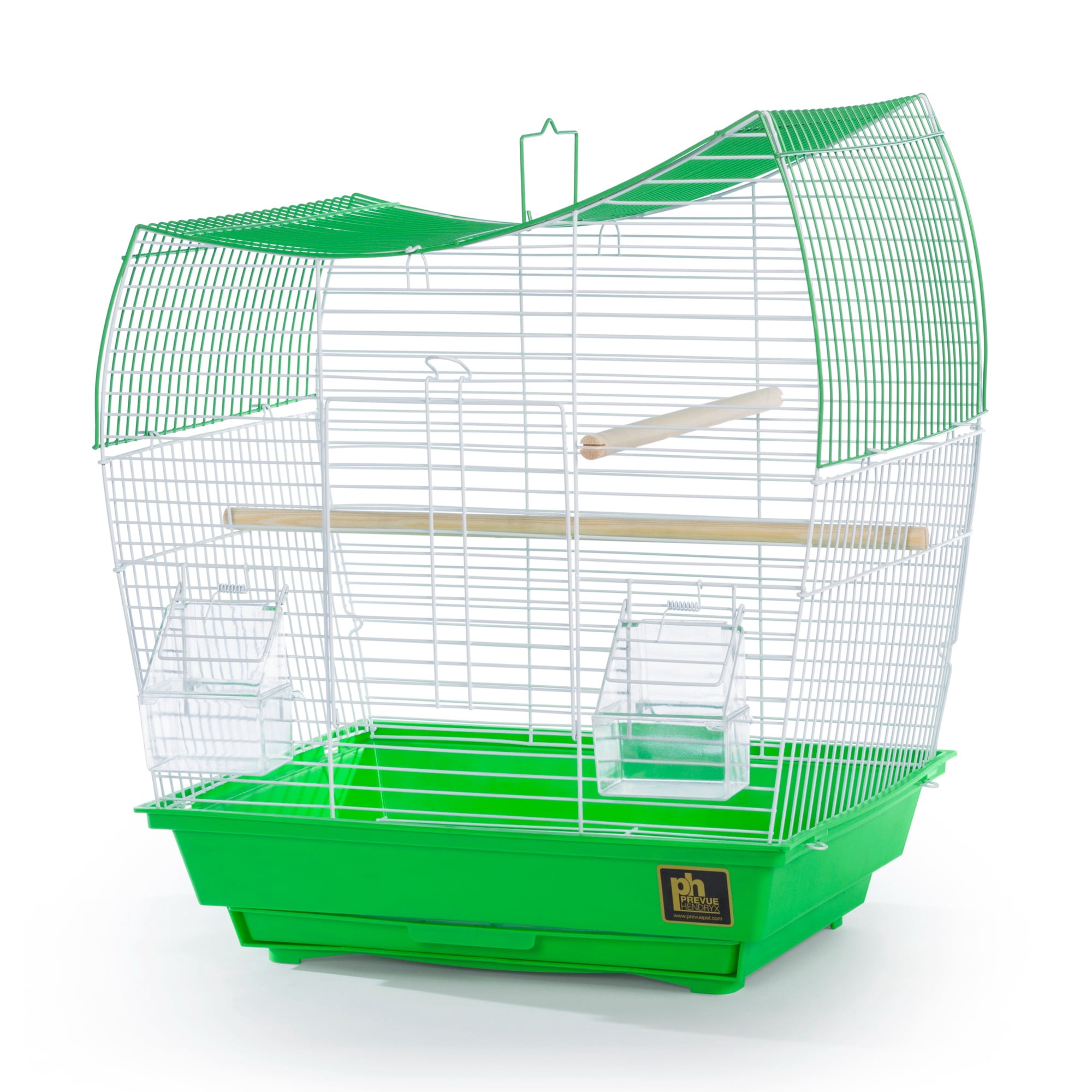 Prevue Pet Products Southbeach Green/White Wave Top Bird Cage SP50081