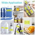 thumbnail image 6 of NineLeaf 5PK Compatible for DYMO 18433 3/4" x 18' (19mm x 5.5m) Black on Yellow Industrial Vinyl Label Maker Tape for Rhino 4200 5200 Label Maker, 6 of 7