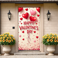 thumbnail image 2 of LUUFILx Valentine's Day Backdrop Heart Decorations Banner Photography Props Romantic Event Party Supplies Background Decors Photo Booth Props, 2 of 8