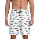 thumbnail image 1 of Balery Cute Shark Pantalones cortos de pijama de punto de algodón para hombre con cinturilla y bolsillos-3X-Large, 1 of 6