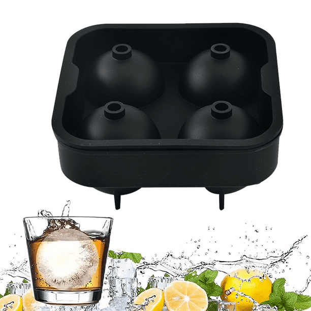 Sphere Ice Trays Mold Whiskey Round Big Ice Ball Maker for Cocktail and
