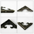 thumbnail image 6 of Box Corner Protectors Vintage Bronze Tone Guard Edge Cover Table Cabinet Jewelry Box Corner Decor 16pcs, 6 of 7