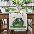 thumbnail image 4 of St Patricks Day Table Runner，Fashion Doily Tablecloth Winter Festival Kitchen Dining Room Family Table Decor，1X Table Runner Clearance, 4 of 5
