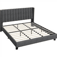 thumbnail image 6 of Renwick Upholstered Platform King Bed with Wing Side, Adult, Dark Gray, 6 of 9