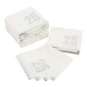 Fun Express 25th Anniversary Beverage Napkins Mega Bulk 100 Pieces