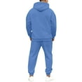 thumbnail image 5 of Men's Fall/Winter Hooded Sports Set, for Casual Training and Cold Weather Activities,Light Blue,XL, 5 of 7