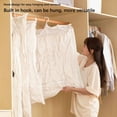 thumbnail image 4 of Hanging Vacuum Storage Bags, Reusable Clothes Storage Bags with 4 Hooks, Clear Garment Bags for Space Saving & Closet Organization, for Seasonal Clothing & Bulky Items Storage,Vsgery, 4 of 8