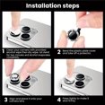 thumbnail image 2 of CNKOO Sparkling Rhinestone Camera Lens Film for iPhone 15/14/13/12/11 Pro Max/Plus ZZZ, 2 of 7