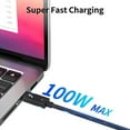 thumbnail image 2 of [Intel Certified]ACASIS Thunderbolt 4 Cable,40Gbps Data Transfer,100W Charging,8K Display or Dual 4K video Compatible with Thunderbolt 3/4, USB4,70CM, 2 of 6