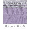 thumbnail image 5 of Purple Silver Stripes Wrap Around Bed Skirts for Queen Bed 18" Drop,Bed Skirt with Adjustable Elastic Belt Dust Ruffle Bed Valance for Bedroom Hotel Modern Ombre Abstract Aesthetic Bed Frame Cover, 5 of 7