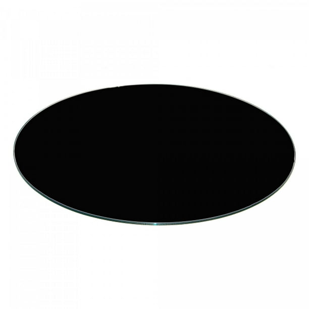 24 Inch Round Glass Table Top 3 8 Thick Black Back Painted Tempered With Flat Edge Polished Com 24 Inch Round Glass Table Top 3 8, 24 Round Glass Table Top