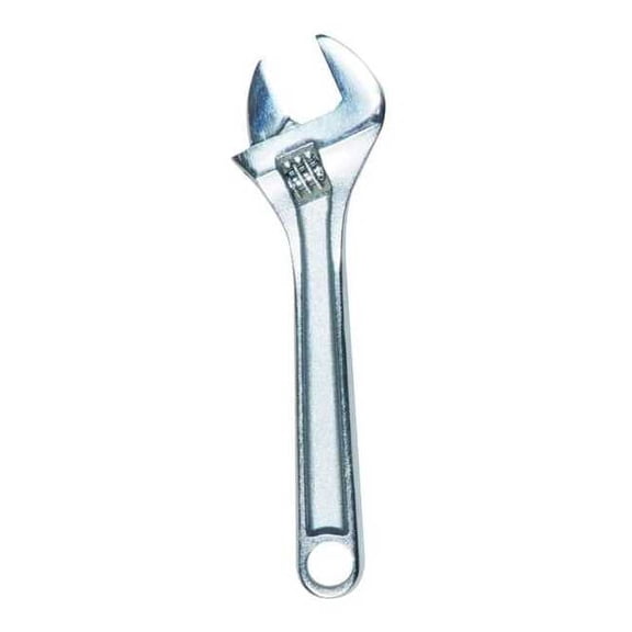 Westward Adj. Wrench,4",1/2" Cap.,Chrome 1NYA1