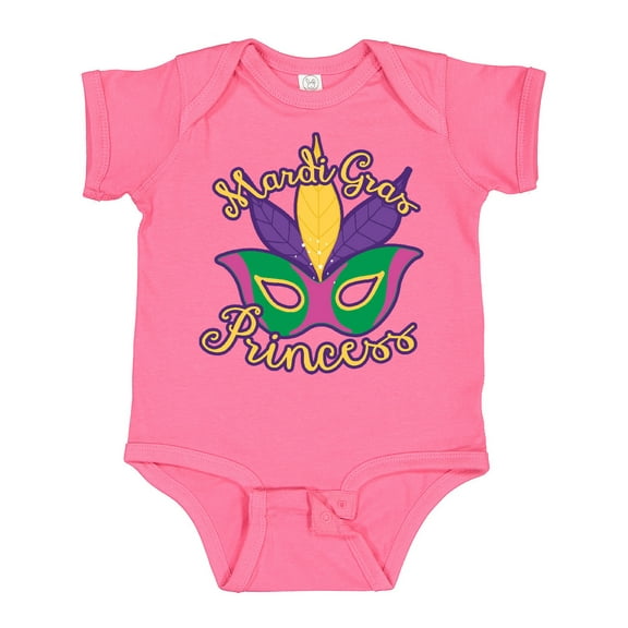 Inktastic Mardi Gras Princess Girls Baby Bodysuit