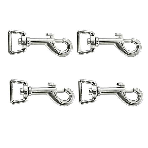 4 Pack 3/4 In. Die Cast Hilason Bolt Snap Loopeye Nickle Plated