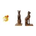 thumbnail image 1 of Figuras Decorativas De Resina Con Forma De Serpiente De Dibujos Animados Y Gato Egipcio. Ideales Para Colocar Sobre Una Mesa, Estante, Centro De Mesa, Sujetalibros, Oficina, Dormitorio O Como, 1 of 8