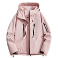 thumbnail image 2 of Aimik Women's Lightweight Waterproof Hooded Jacket Outdoor Hiking Windbreaker Jacket with Multi Zipper Pockets, 2 of 3