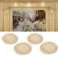 thumbnail image 5 of Aplique de Talla de Madera de Forma Redonda BuyweekMX 10 cm para Muebles de hogar decoración de Armario 4 Piezas, 5 of 5