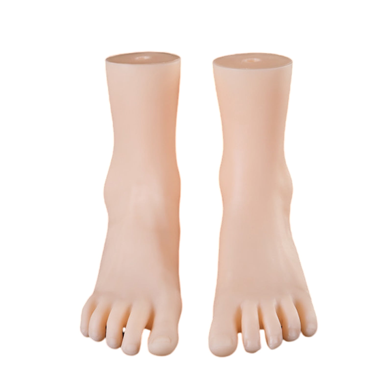 Set of 2 Professional Foot Mannequins PVC Anatomy Tools for , Podiatry & Art Studio Use