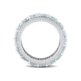 thumbnail image 4 of 8.80 Carat (Ctw) Aquamarine Eternity Ring Band in 14K White Gold with Diamonds for Women, 4 of 6