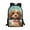 Bow & Puppy Pattern, variant on Uourmeti Durable School Bag for Travel Daily Use, 17 Inch Travel Essential Backpack, Galaxy Butterfly Pattern