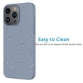 thumbnail image 5 of Tekcoo Apple iPhone 15 Pro Case Silicone Camera Protection Ultra Slim iPhone 15 Pro Case Soft Gel Cover Rubber Anti-Scratch Phone Case Compatible for iPhone 15 Pro Gray, 5 of 9