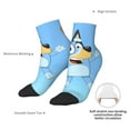 thumbnail image 6 of Zofaai Bluey Pattern 30cm Contrast Color Straight Socks,Elastic Sweat-absorbing Adult Sports Socks,Clothing Accessories, 6 of 7