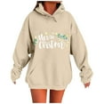 thumbnail image 5 of Craaazy Women's Christmas Printed Long Sleeved Hooded Top with Pockets Gifts, 5 of 5