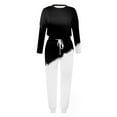 thumbnail image 3 of Bibifish Womens Jogging Suits 2 Piece Sets Long Pants Crew Neck Long Sleeve Top Drawstring Waist Pants With Side Pockets Casual Sports Outfits, 3 of 3