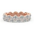 thumbnail image 2 of Marquise Shape Lab Grown Diamond Kira Double Row Eternity Ring For Women | 4 Carat IGI Certified 14K Rose Gold | FG-VS Quality Friendly Diamonds Eternity Ring Size 4.5, 2 of 5