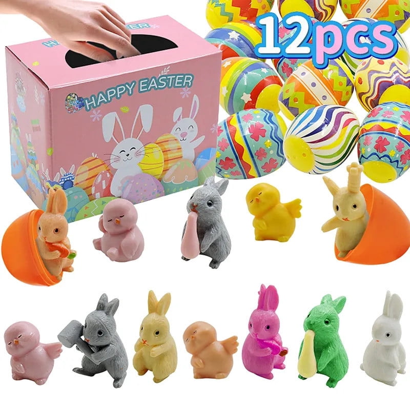 Easter Toy Party Small Toy DIY Easter Egg Simulation Toy Educational Easter Eggs for Kids