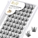 thumbnail image 1 of Lash Clusters B06 Extensiones de pestañas DIY 72 grupos de pestañas CD Curl B&Q pestañas Wispy Volume Lashes grupo individual DIY en casa (B06,D-8-16MIX), 1 of 4