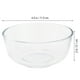 thumbnail image 3 of 1PC 4.5 Inch Ensalada Bowl Resistente al calor Vidrio Transparente Fruta Postre Fideos Bowl, 3 of 6