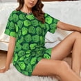 thumbnail image 4 of Xecao green Skull Print Swimsuit for Women, Summer-Ready, Sporty Style, Quick-Dry Fabric, Available in Many Sizes & Colors-Medium, 4 of 6