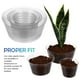 thumbnail image 4 of 15 piezas de forros para macetas, macetas de plástico transparentes para vivero, bandeja recolectora de agua para macetas, forros para cestas colgantes, bandejas de goteo para macetas., 4 of 7
