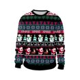 thumbnail image 1 of Jerseys navideños para hombres, suéter de cuello redondo con estampado 3D de reno, ropa superior para pareja, sudaderas de fiesta navideña, 1 of 4