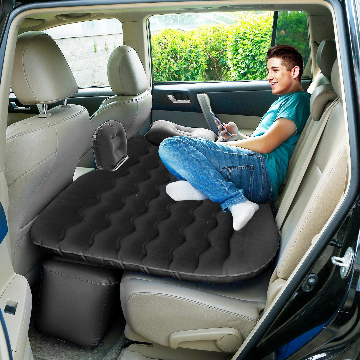 Car Air Mattress Bed Inflation Car Mattress Bed Portable Travel Camping Sleep Mat Car Inflation Bed For Trip