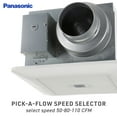 thumbnail image 4 of Panasonic FV-0511VQC1 WhisperSense Ventilation Fan, Motion/Humidity Sensors, Speed Selector, Quiet, 4 of 7