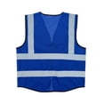 thumbnail image 4 of Handshe Men's Reflective Safety Vest with Zipper Pockets, Breathable Mesh, High-Visibility for Construction, Traffic Control and Night Work, 4 of 5