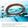 thumbnail image 6 of ChainsProMax 2mm Polished Brown Leather Cord Chain Stainless Steel Clasps Necklace Rope Chain 18", 6 of 9