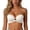 White, variant on Womens Strapless Bra, Convertible Straps Bra, Front Closure Bra Wireless Push up Padded Non Slip Tube Jelly Bra