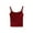 Wine, variant on fatyb Women's Camisole Built in Bra Spaghetti Strap Ribbed Tank Tops Knit Sleeveless Slim Tops for Women
