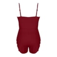 thumbnail image 7 of OGLCCG Women's 2 Piece Pajama Set Ribbed Knit Cami Crop Top and Side Split Shorts Set Summer Soft Pjs Sleepwear Loungewear,XXL, 7 of 7