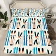 thumbnail image 2 of jejeloiucolorful Skateboard Bed Sheets,Skiing Sport King Sheets,Teens Extreme Game Sheet Set For Boys Kids,Microfiber Bedroom Decor,4 Pieces, 2 of 7