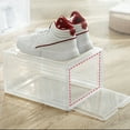 thumbnail image 5 of KAKOWELY Durable Plastic Shoe Storage Container with Transparent Design for Easy Access and Home,13.58"X10.63"X7.48", 5 of 5