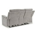 thumbnail image 4 of Benjara BM327858 Jinu Power Recliner Loveseat - Gray Polyester Micro Chenille - 75 in., 4 of 5