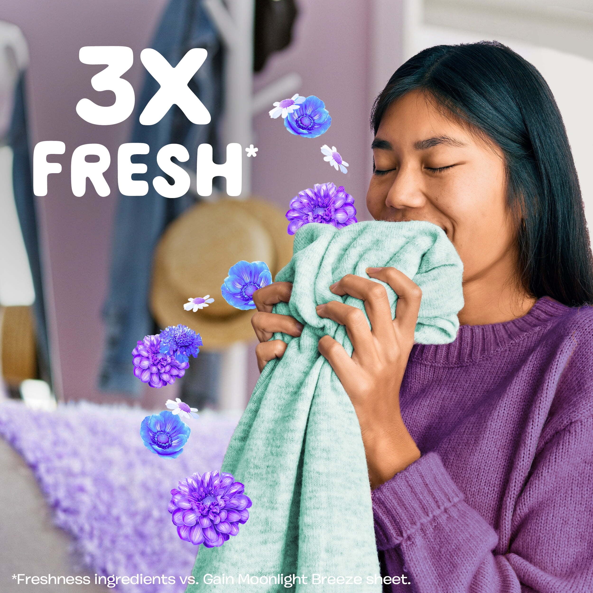 Gain Super Sized Dryer Sheets, Relax, Dewdrop Dream Scent, 130 Count